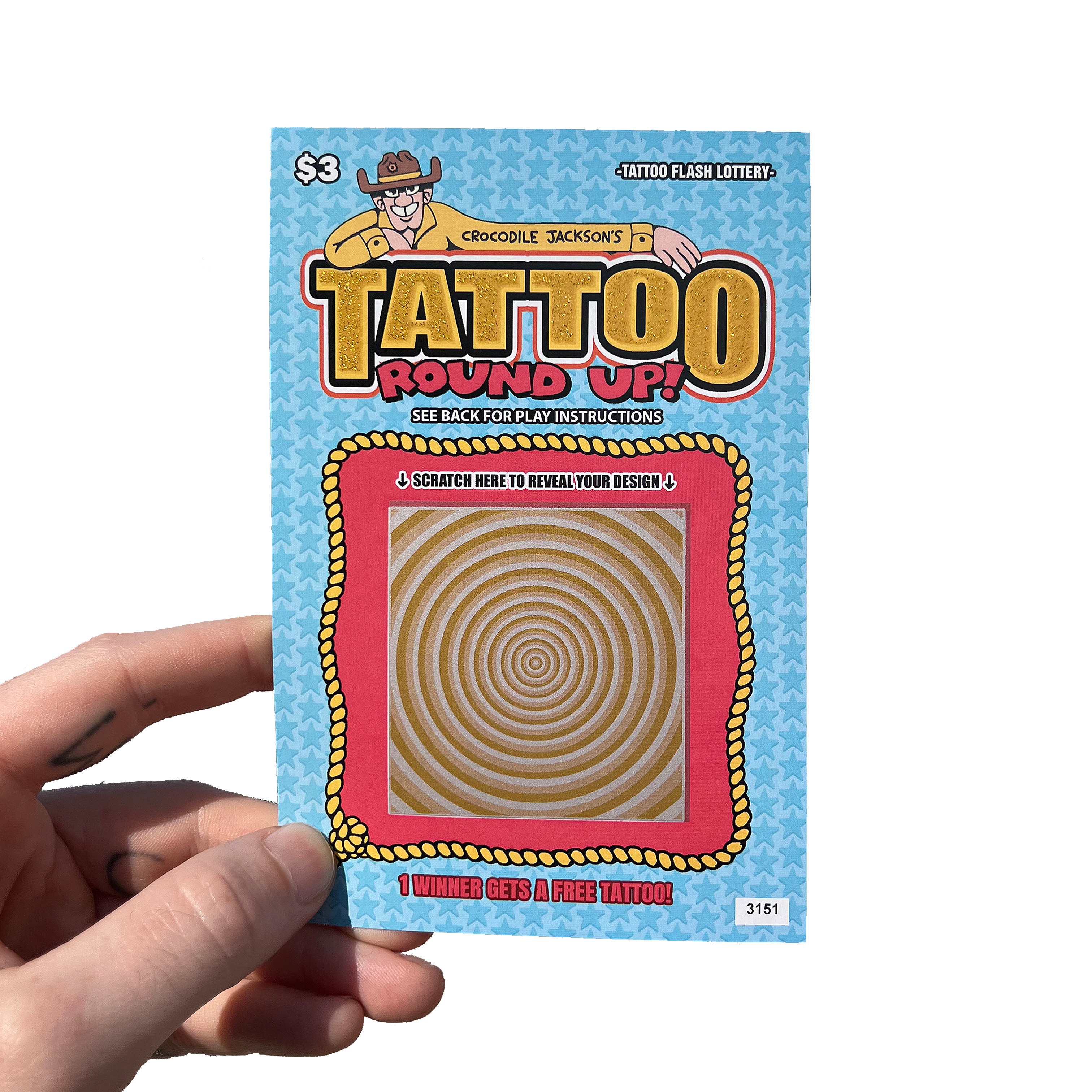 FLASH SCRATCH OFFS - Tattoo Roundup – Crocodile Jackson