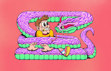 Load image into Gallery viewer, Winding Constrictor giclée print
