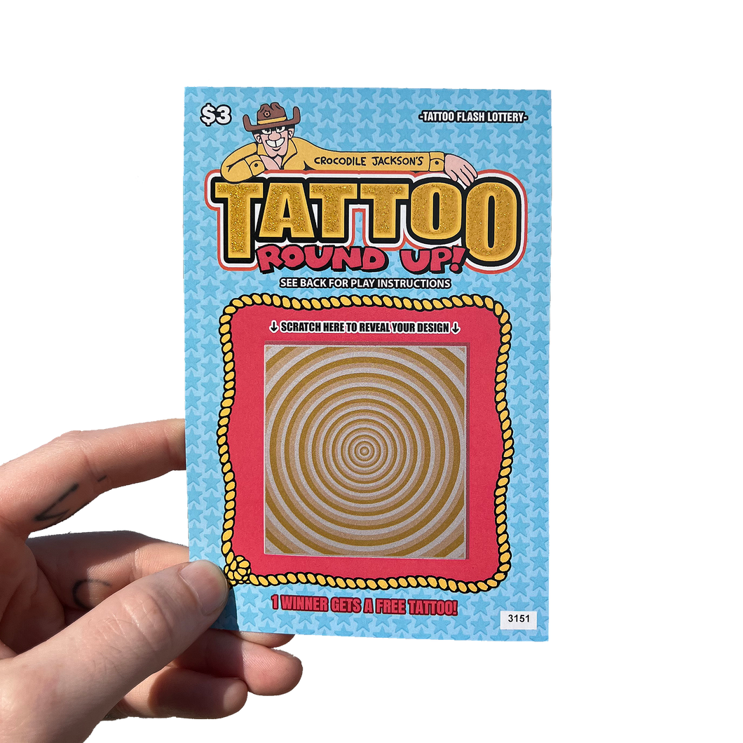 FLASH SCRATCH OFFS - Tattoo Roundup – Crocodile Jackson