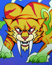 Load image into Gallery viewer, Temur Sabertooth giclée print
